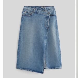 AG Adriano Goldschmied Light Blue Denim Skirt